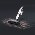 Miele Triflex HX1 – Lotus White – vacuuming with bottom unit